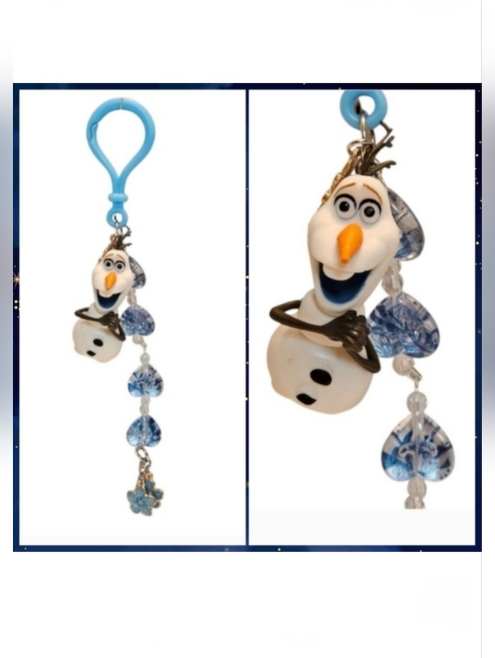 Disney's Frozen "Olaf" Snowman Purse & Bookbag Charm Size 6.5"
